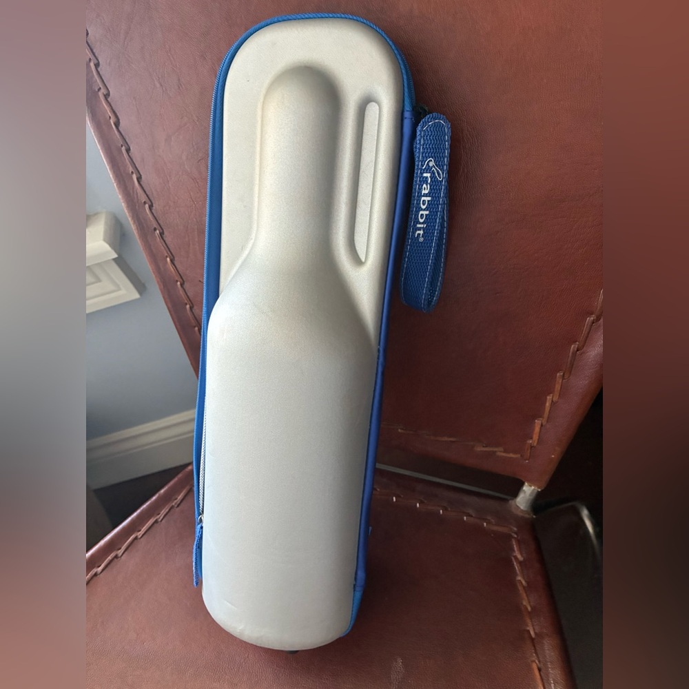 Rabbit Gray and Blue Wine Bottle Protector